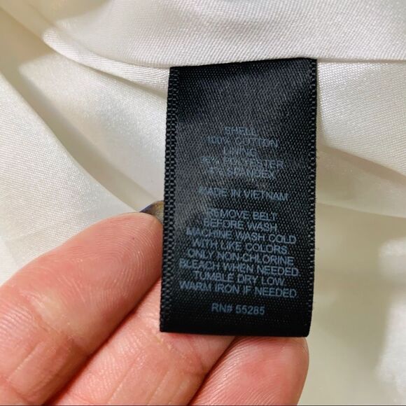 Express White Strapless Tie-Waist Dress - Size 8 - Picture 11 of 15